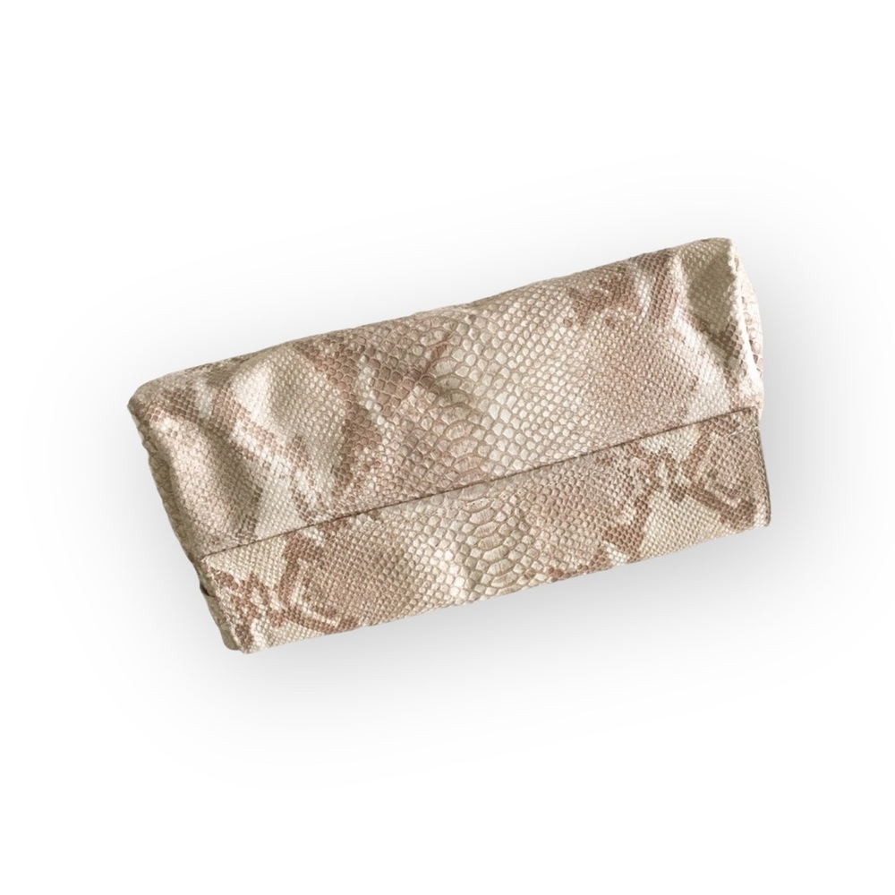new Tylie Malibu 𓆙 Runaway Rockstud Python Skinny Clutch Bag 𓆙 Red Carpet Hot - Picture 10 of 16